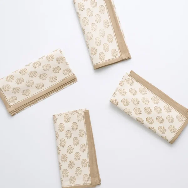 Online Pomegranate Inc Anika Beige Napkin | Set of 4