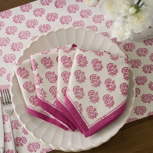 Clearance Pomegranate Inc Anika Fuchsia Napkin | Set of 4