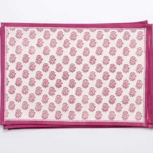 Hot Pomegranate Inc Anika Fuchsia Placemat | Set of 4