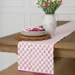 Online Pomegranate Inc Anika Fuchsia Table Runner