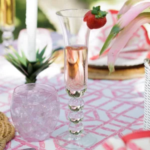 Online Pomegranate Inc Bauble Barware Flute Glass | Set of 4