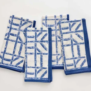 Discount Pomegranate Inc Blue Bamboo Napkin | Set of 4