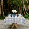 New Pomegranate Inc Blue Bamboo Tablecloth