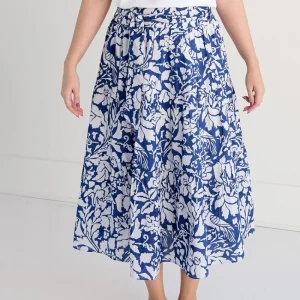 New Pomegranate Inc Blue Parrot Tiered Skirt