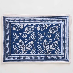 Best Pomegranate Inc Blue Pomegranate Placemat | Set of 4