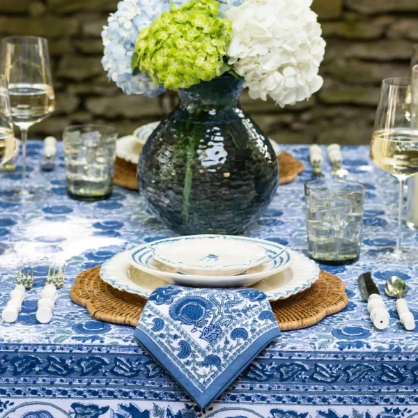 Discount Pomegranate Inc Bohemian Floral Azure Blue & Aqua Napkin | Set of 4