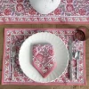 Sale Pomegranate Inc Bohemian Floral Dusty Rose Placemat | Set of 4