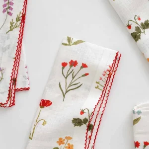 Sale Pomegranate Inc Botanical Garden Linen Napkin | Set of 4