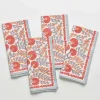 Online Pomegranate Inc Cactus Flower Ivory Napkin | Set of 4