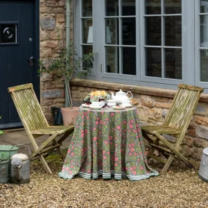 Clearance Pomegranate Inc Cactus Flower Jade Tablecloth