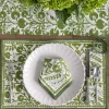 New Pomegranate Inc Cactus Flower Lettuce Green Placemat | Set of 4