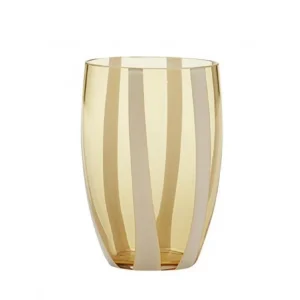 Outlet Pomegranate Inc Candy Striped Glass-Amber