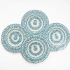 Discount Pomegranate Inc Capiz Shell Pomegranate Charger Teal | Set of 4