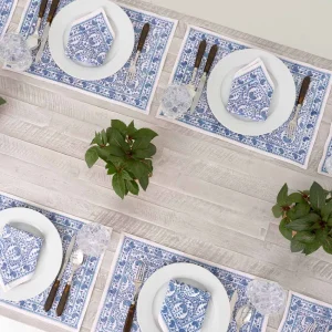 Discount Pomegranate Inc Caroline Blue Placemat | Set of 4