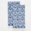 Fashion Pomegranate Inc Caroline Blue Tea Towel | Set of 2