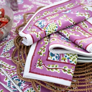 Discount Pomegranate Inc Climbing Dahlia Lilac Napkin | Set of 4