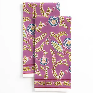 New Pomegranate Inc Climbing Dahlia Lilac Tea Towels