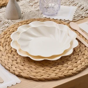 Outlet Pomegranate Inc Cream Simply Eco Plates | Set of 8