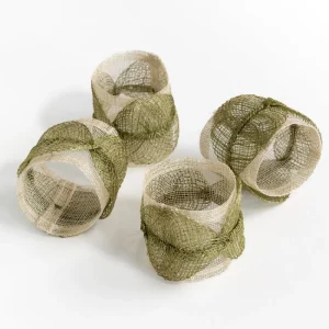 Discount Pomegranate Inc Fern Poplar Leaf Napkin Rings | Set of 4