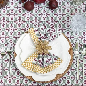 Clearance Pomegranate Inc Fleur de Lis Antique Jade Napkin | Set of 4