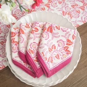 Clearance Pomegranate Inc Gardenia Vine Berry Napkin | Set of 4