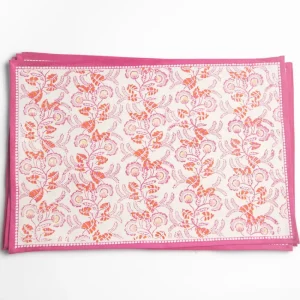 Hot Pomegranate Inc Gardenia Vine Berry Placemat | Set of 4