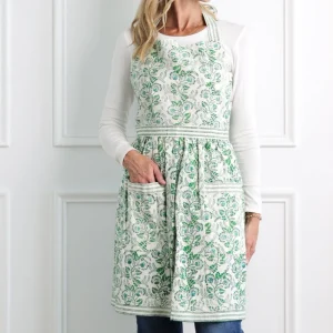 Outlet Pomegranate Inc Gardenia Vine Emerald Apron