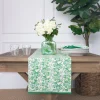 Online Pomegranate Inc Gardenia Vine Emerald Table Runner