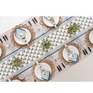 Discount Pomegranate Inc Gaya Teal & Marigold Table Runner