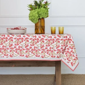 Outlet Pomegranate Inc Ginkgo Coral Tablecloth