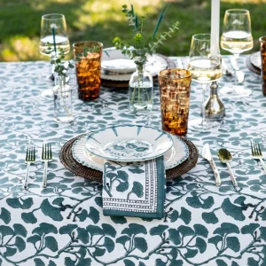 Fashion Pomegranate Inc Ginkgo Teal Napkins | Set of 4