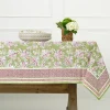 Online Pomegranate Inc Grecian Palm Fern & Magenta Tablecloth