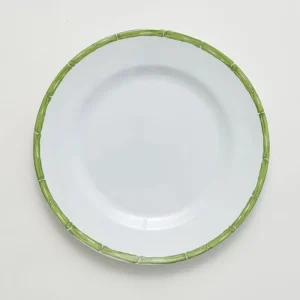 Outlet Pomegranate Inc Green Bamboo Melamine Dinner Plate | Set of 6