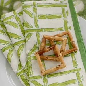 Clearance Pomegranate Inc Green Bamboo Napkin | Set of 4