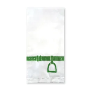 Sale Pomegranate Inc Green Stirrup Tea Towel | Set of 2