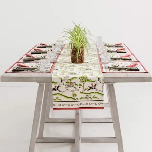 New Pomegranate Inc Hunt Scene Table Runner