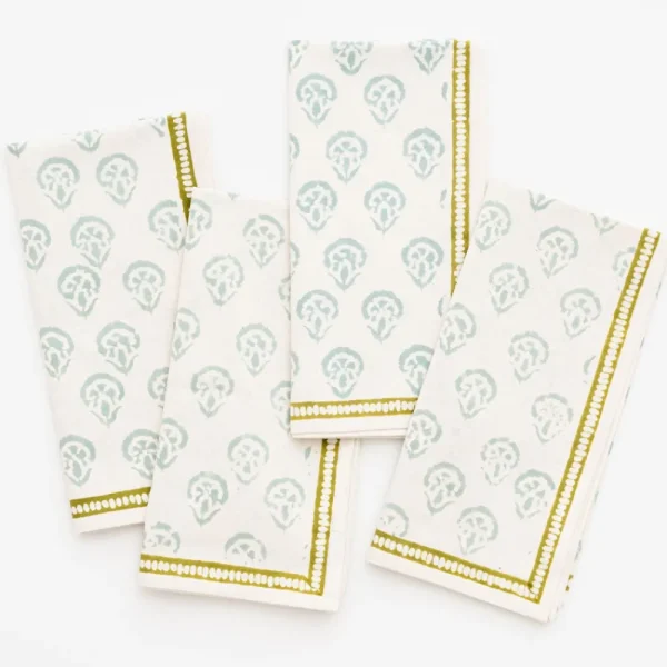 Fashion Pomegranate Inc India Hicks Home Carnation Seafoam Napkin | Set of 4