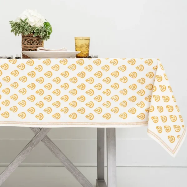 Sale Pomegranate Inc India Hicks Home Carnation Golden Tablecloth