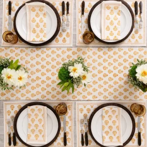 Online Pomegranate Inc India Hicks Home Carnation Golden Placemat | Set of 4