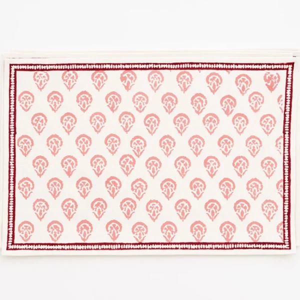 New Pomegranate Inc India Hicks Home Carnation Blush Placemat | Set of 4