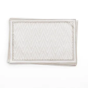 Discount Pomegranate Inc India Hicks Home Chevron Placemats | Set of 4