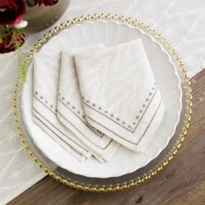 New Pomegranate Inc India Hicks Home Chevron Napkins | Set of 4