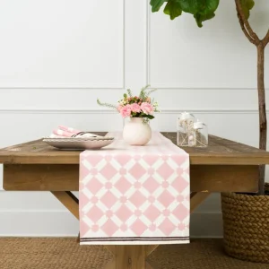 Hot Pomegranate Inc India Hicks Home Latticework Blush Table Runner