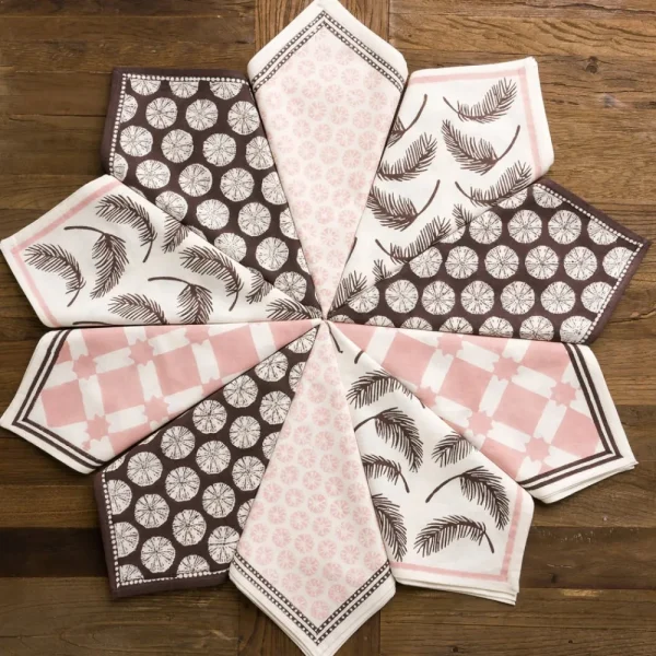 New Pomegranate Inc India Hicks Home Love Story Mixed Napkin | Set of 4