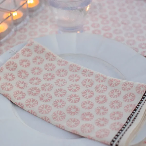 Best Pomegranate Inc India Hicks Home Mini Sea Biscuit Blush Napkins