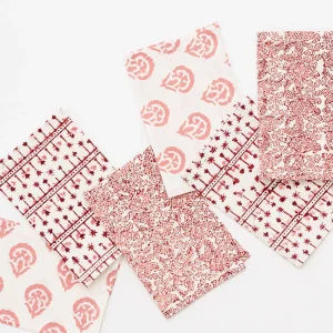 New Pomegranate Inc India Hicks Home Multi Blush Cocktail Napkin | Set of 6