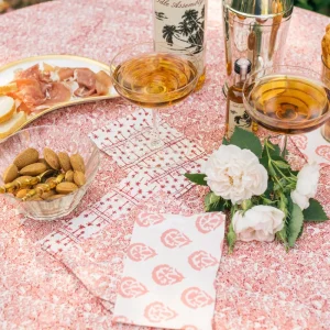 New Pomegranate Inc India Hicks Home Multi Blush Cocktail Napkin | Set of 6