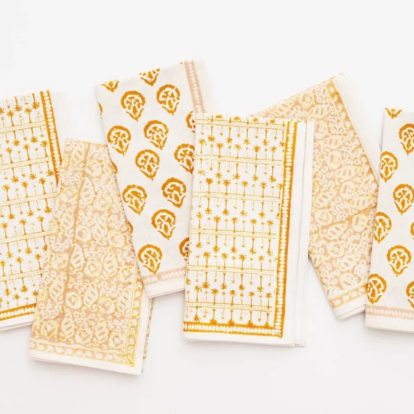 Online Pomegranate Inc India Hicks Home Multi Golden Napkins | Set of 6