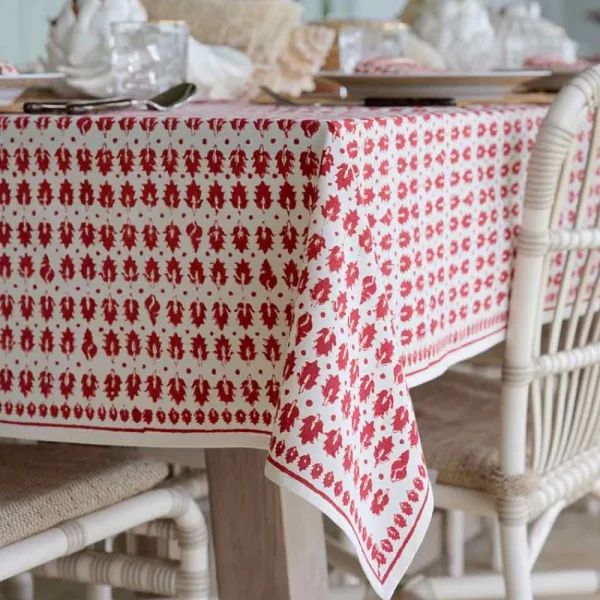 Hot Pomegranate Inc India Hicks Home Pageant tablecloth