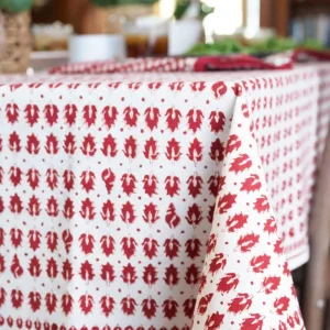 Hot Pomegranate Inc India Hicks Home Pageant tablecloth